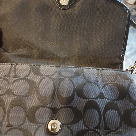 Black Coach Clutch/Wristlet - Picture 6 of 8